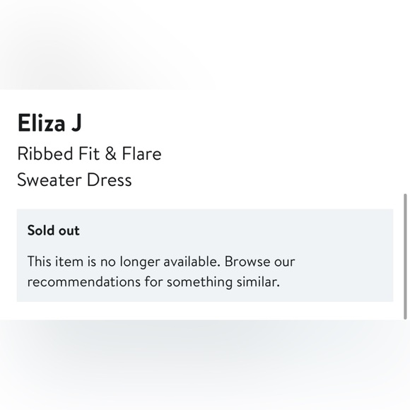 Eliza J Ribbed Fit & Flare Sweater Dress - Picture 4 of 5